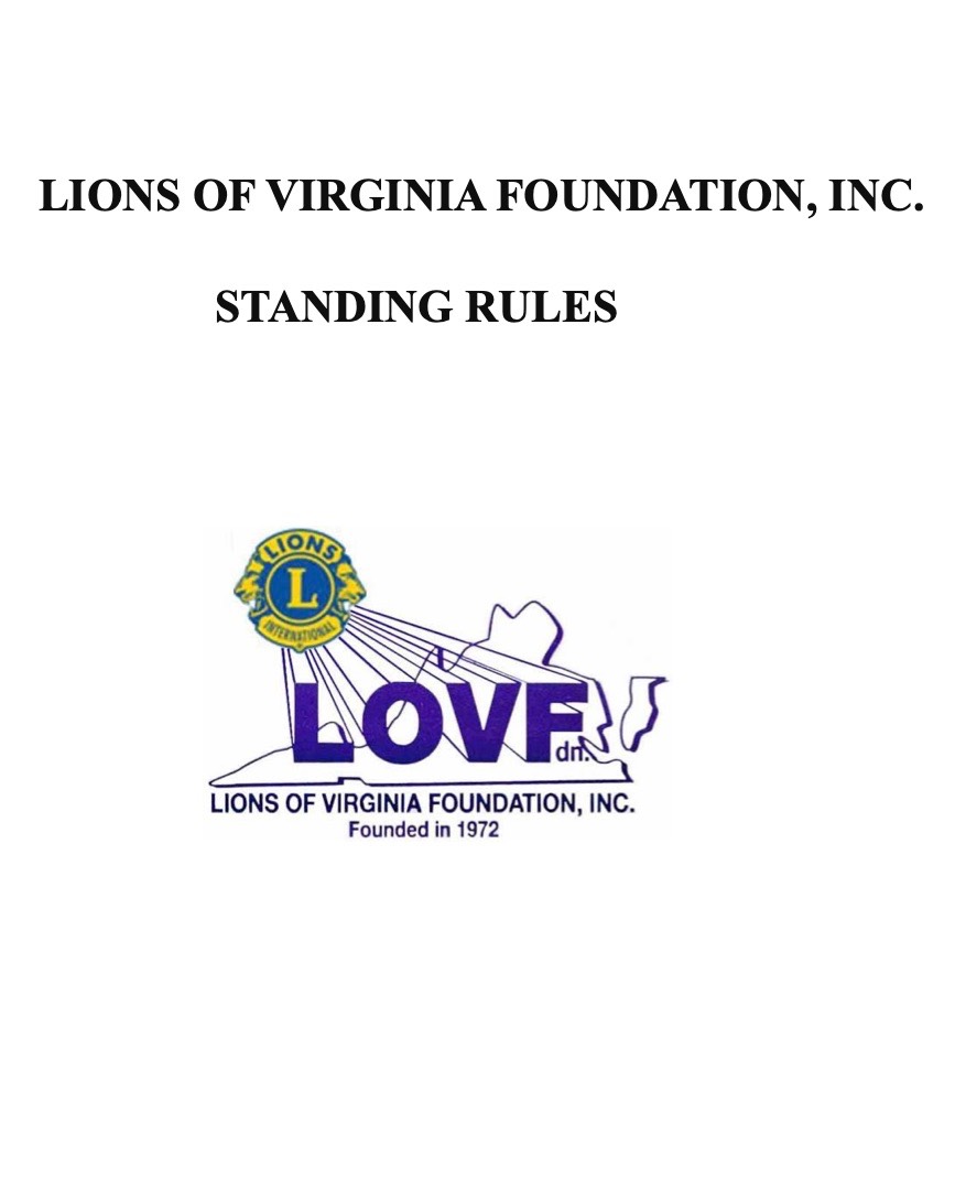 LOVF Standing Rules